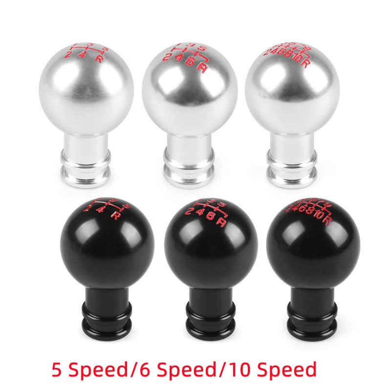 Universal Aluminum Ball Round Shift knob 5 Speed 6 Speed 10 Speed manual Gear Shifter m8 m10 m12