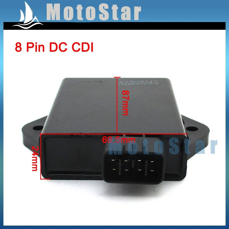 Ignition 8 Pin DC CDI For Yamaha Turista Horizontal Moped Scooter 260cc 300cc ATV Quad 4 Wheeler Go
