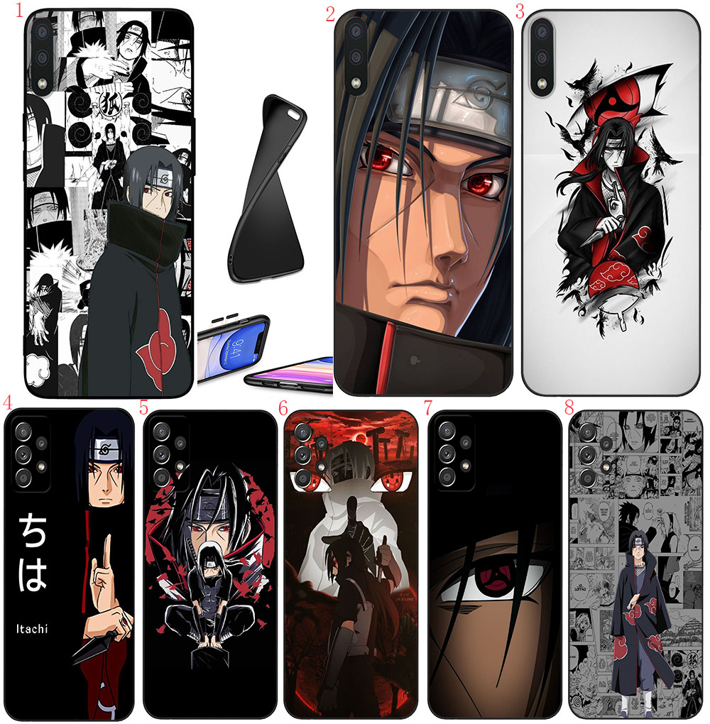 Realme 5 5i 5s Pro 6 6i 6 Pro 7 7i 8Pro C35 C55 Narzo N65 W15 อะนิเมะ Naruto Itachi เคสโทรศัพท์สีดํา