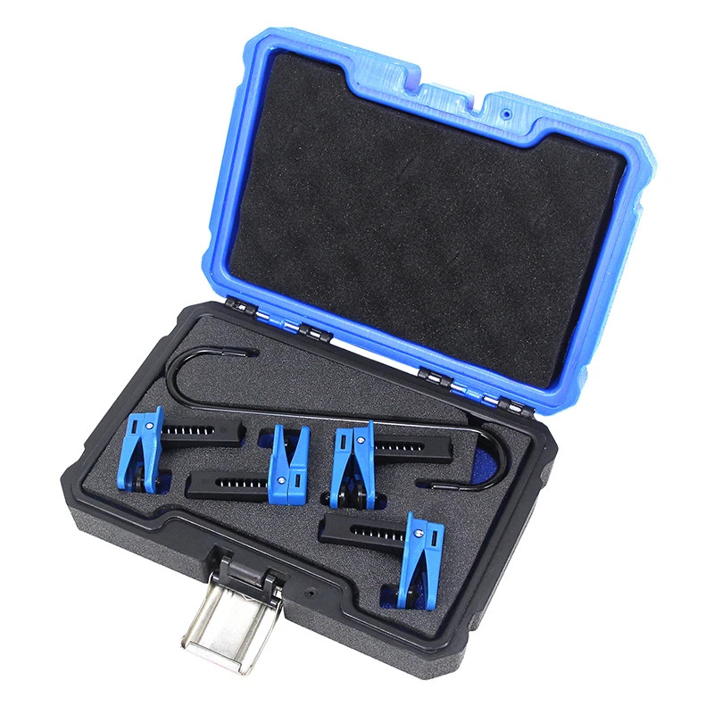 6pcs Auto Steel Line Stopper Kit Fluid Stopper Set for Fuel Rail Hose A/C Line Brake Line Banjo Fit