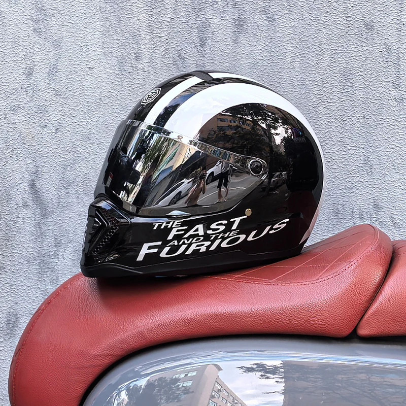 ORZ-918 retro motorcycle helmet, American cruise full helmet, motorcycle with free brim