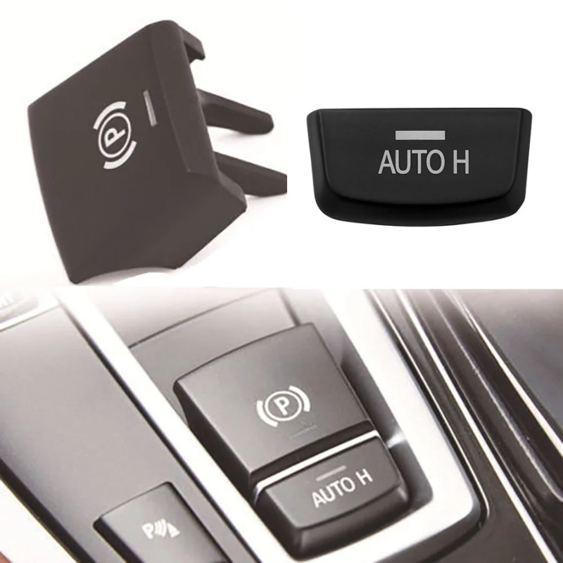 Wooeight 1Pc Car Handbrake Switch P Button Cover/Auto Parking Brake Switch Button Fit For BMW 5 7 S