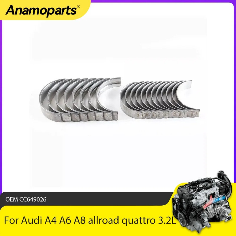 Engine Parts Crankshaft Main Bearing Con Rod Bearings Fit 3.2L V6 GAS For Audi A4 A6 A8 allroad qua