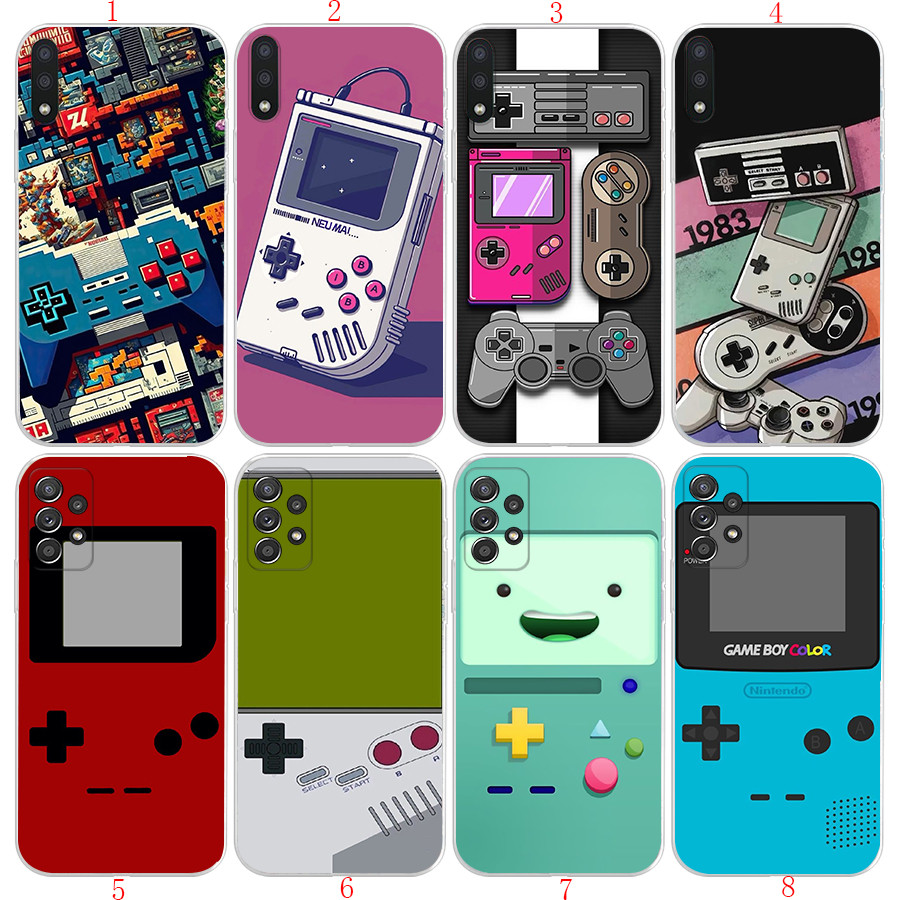 Samsung A6 A8 A9 J4 2018 J2 J4 J5 J6 J7 Prime Plus D12 การ์ตูน PSP เกมเครื่องนุ่มโปร่งใสเคสโทรศัพท์