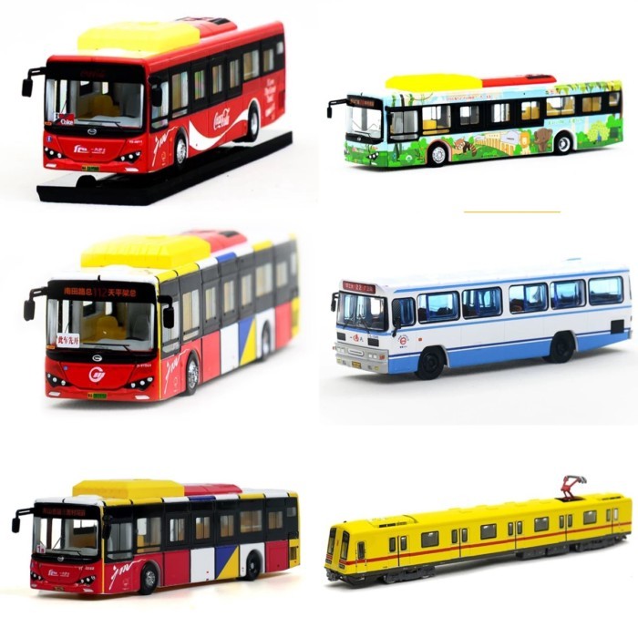 T Tiny Micro Shadow รถแรก Panda 78 กวางโจว Subway Bus K9 Biadi 1: 110 รถรุ่น