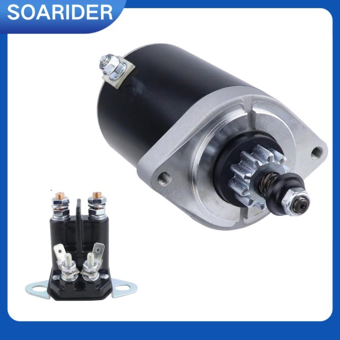 Starter & Relay for Kawasaki FR651V FR691V FS481V FS600V FS651V FS691V, 21163-0711 21163-0714 21163