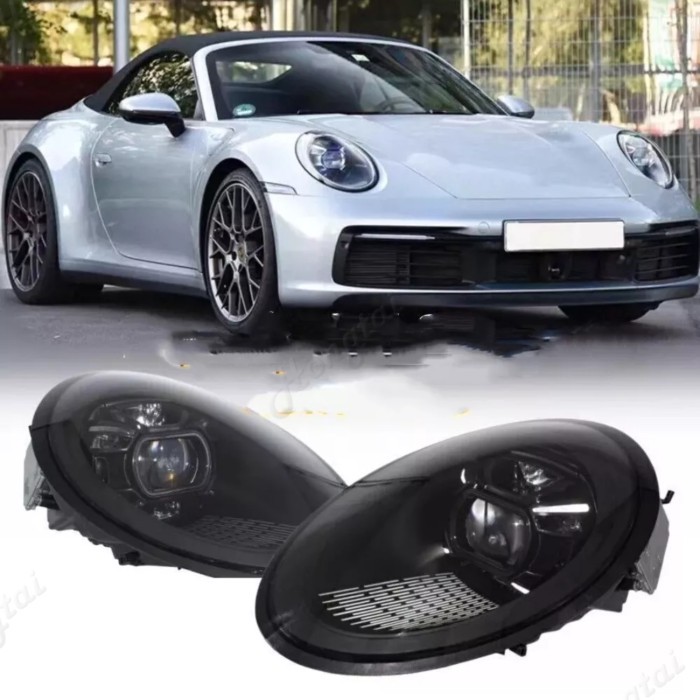 Pair Lights Headlight For 2005-2007/2082012 Porsche 911 997 997.1 997.2 Full LED Laser Matrix Headl