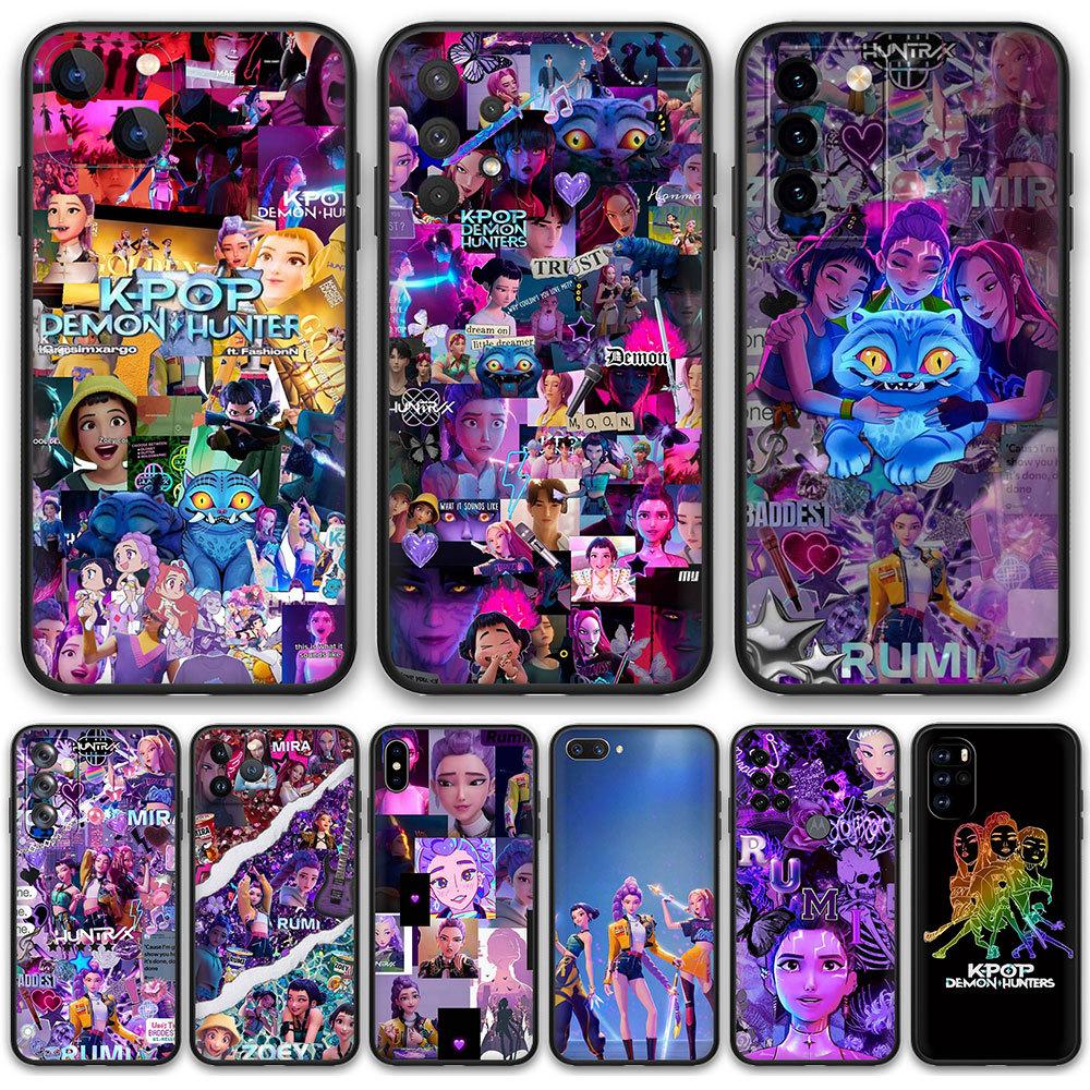 Xiaomi Mi 8 Lite 9 9T Pro A3 CC9E 10T Pro Pocophone F1 L816 K-Pop Demon Hunters TPU ซิลิคอนฝาครอบโทร