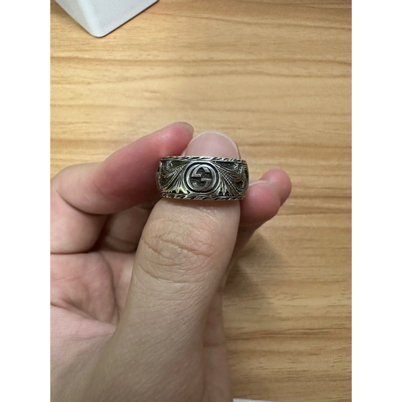 [ใส่โค้ดลด] Gucci Silver Ring แท้