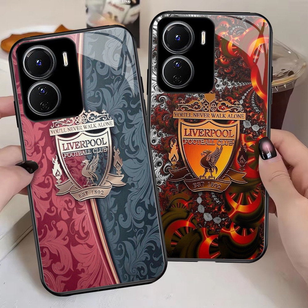 G-79 L_LIVER_POOL HD Glass Casing สําหรับ OPPO A57S A57 A36 Reno 8 A77S A76 A96 7 A77 Case