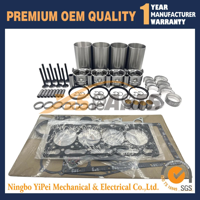V1505 Overhaul Rebuild Kit Full Gasket Piston with Valve For Kubota V1505 V1505-E V1505-T repair Ki