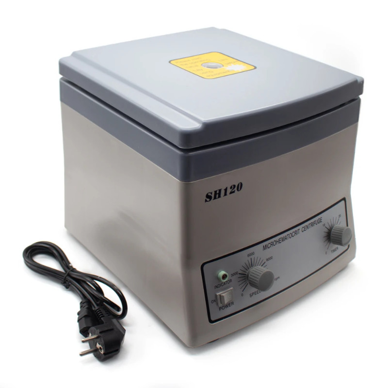 Desktop Micro Hematocrit School Laboratory Blood PRP Centrifuge Machine 15300xg with 24 Tubes Capil