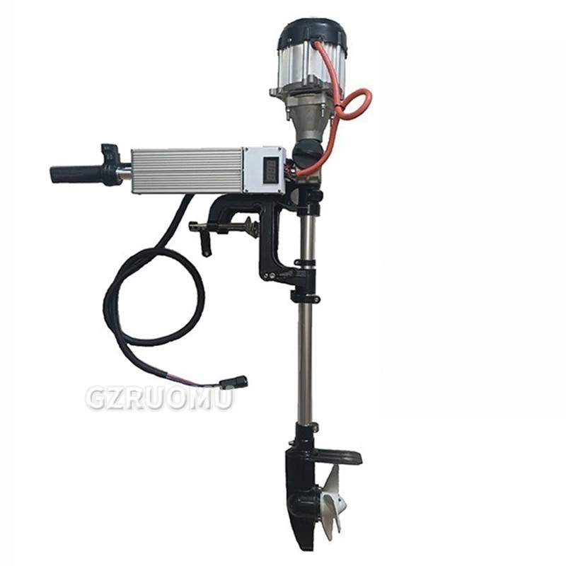 Electric Outboard Motor Boat Engine 48V/60V /72V 1000W Electric Start Marine Trolley Driver Brushle