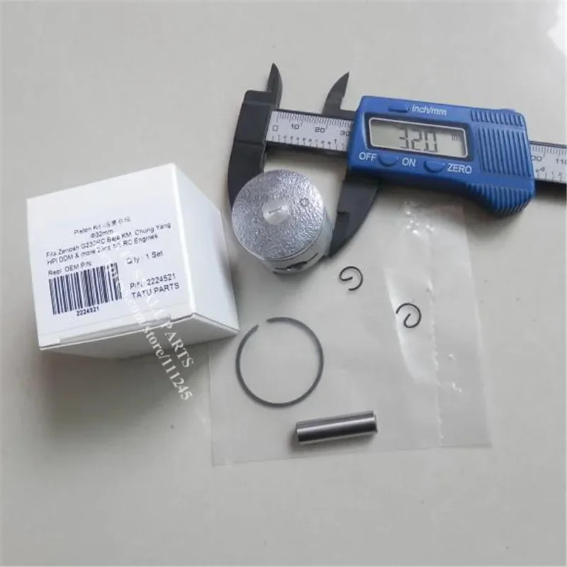 23CC 1/5 R/C PISTON KIT 32MM FOR HPI BAJA KM CY SIKK KING Chung Yang ROVAN ZENOAH KOMASTU G230RC 1: