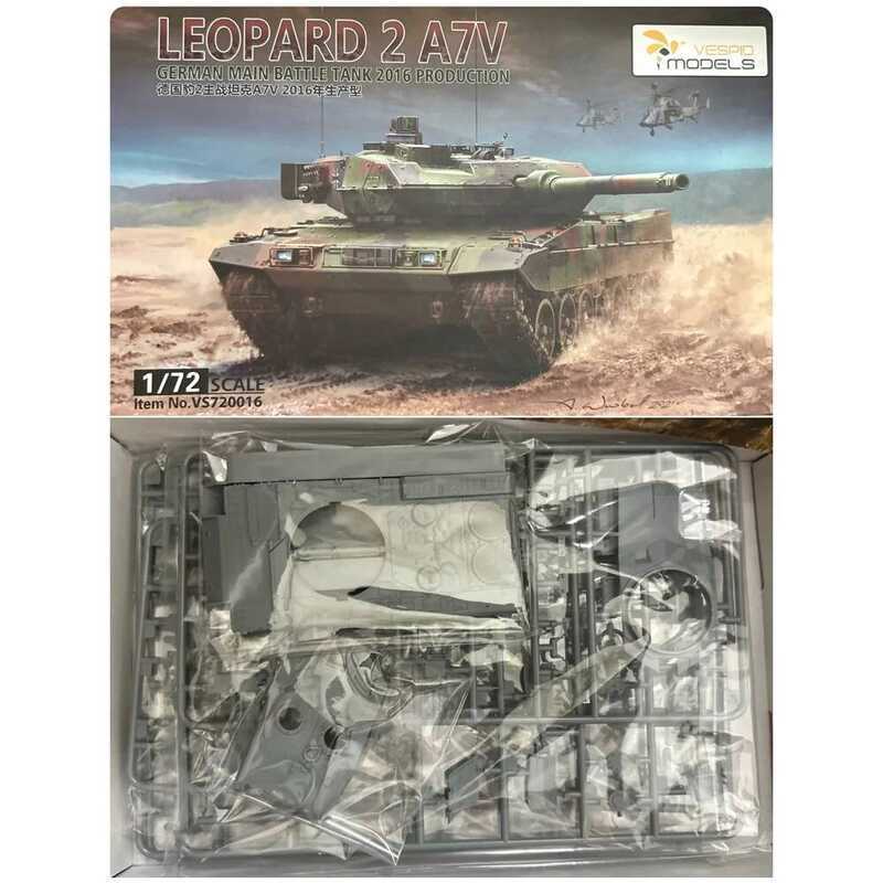 C VESPID 720016 1/72 Scale Leopard 2 A7v German Main Battle Tank MBT Display Plastic Assembly Model