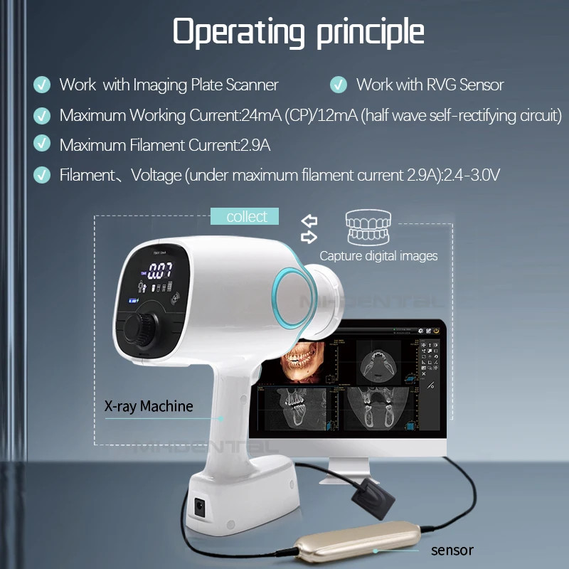 Handheld mini dental Xray machine Small Digital Film HD Photography Pet Hospital Dental Equipment f
