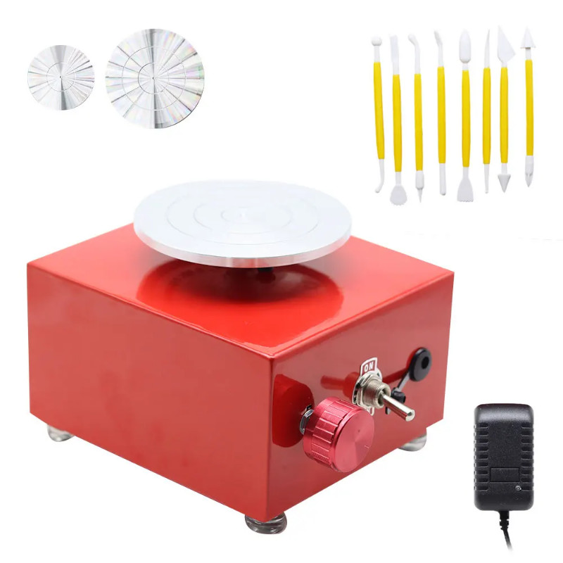 Mini Turntables Pottery Wheel Pottery Machine Electric Pottery Wheel DIY Craft Potter's Wheel Ceram