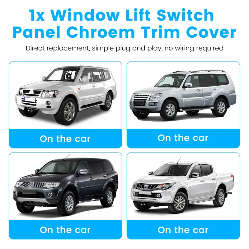 AASS-Left Front Power Door Switch Panel 7641A051HA For Mitsubishi Pajero Sport L200 Triton 2008-201