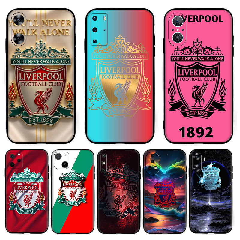 D + 10Liverpool FC สําหรับ Huawei P10 P20 P30 Lite Pro Y5P Y6P Y7A Y8P TPU ซิลิโคนสีดําเข้ากันได้นิ่