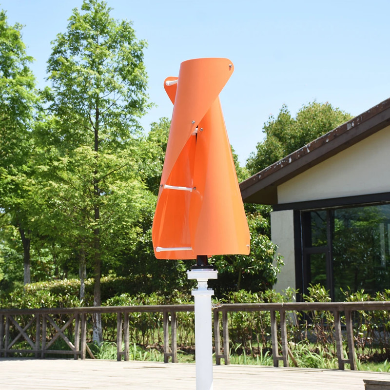 10KW 6KW 12V 24V 48V 2Blades Vertical Wind Turbine Generator 3Phase ALternator Generator With Off G