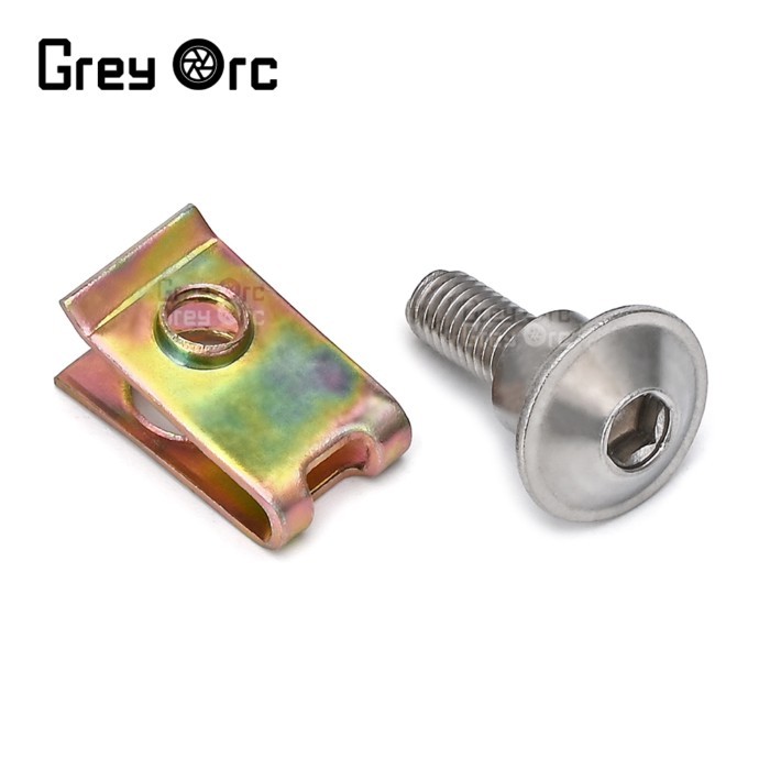 For SUZUKI 10PCS M5 Aluminium Motorcycle Fairing Bolts Fastener Clips Screw Nuts Metal Nuts & Bolts