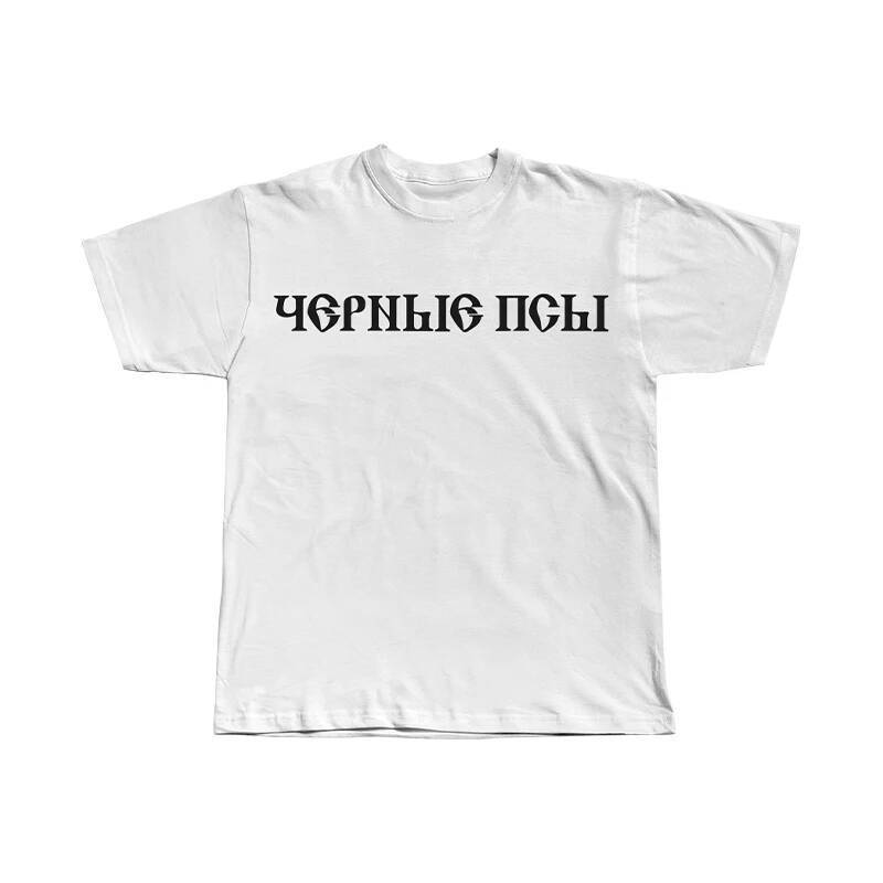 เสื้อยืดแขนสั้น Kanye x Gosha BLACK DOG สไตล์ STREETWEAR คุณภาพสูง