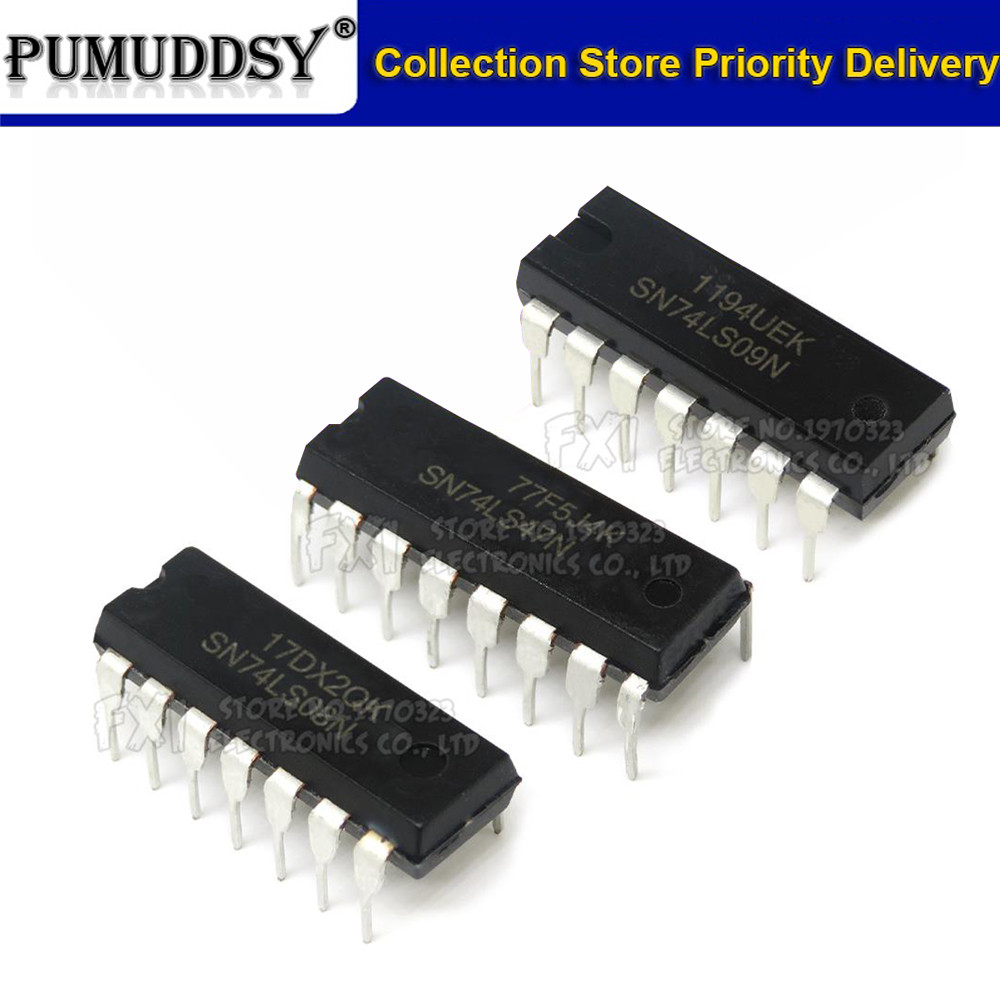 10PCS 74LS series SN74LS 00 02 04 08 09 10 14 20 32 42 47 SN74LS48N 74LS86N 74LS90 logic circuit ชิป