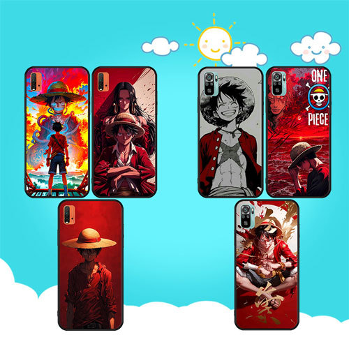 นุ่มสีดํา OPPO A74 F19 Pro Plus R9 F1 R9S A16 A16S A3X A40 A60 A80 A3pro ลิง D Luffy เคสโทรศัพท์