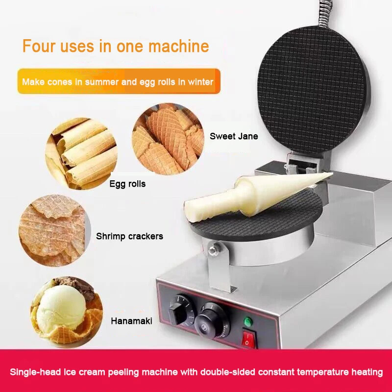 Sweet Crust 1200W Commercial Making Crispy Egg Roll Machine Shrimp Fruit Vegetable Chips Ice Cream