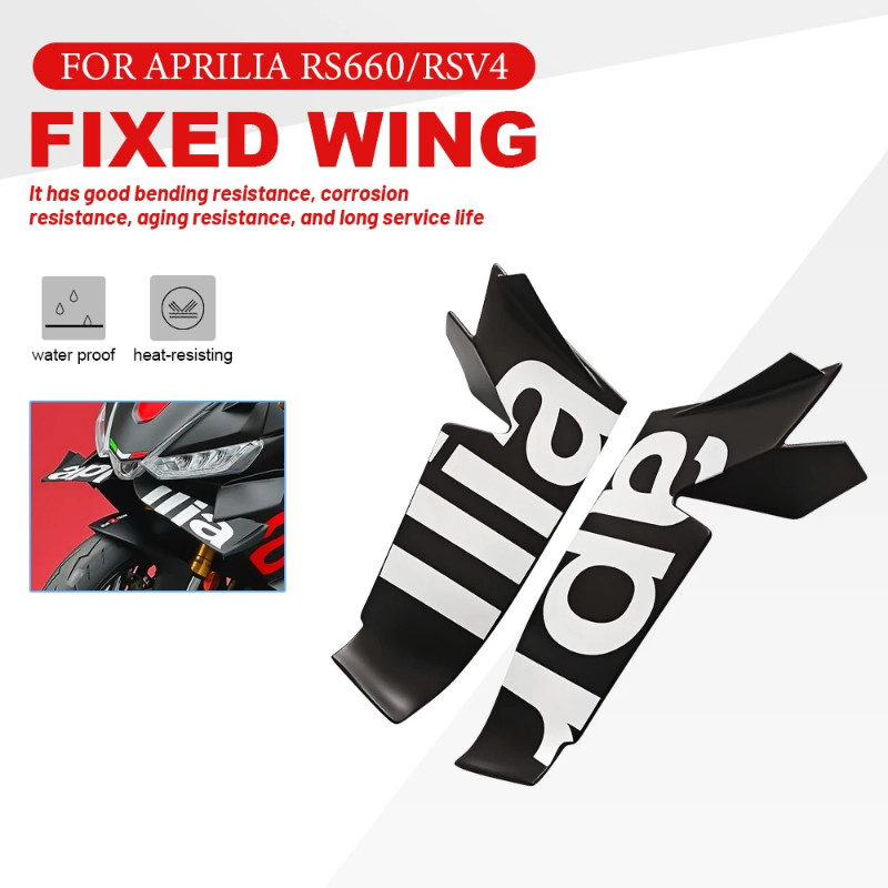 18 Color For Aprilia RS660 RS 660 rs660 RSV4 Fixed wing lower spoiler Winglet Aerodynamic Wing Kit