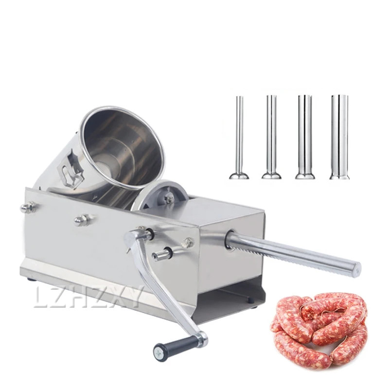 3L Horizontal Manual Stainless Steel Sausage Stuffer Machine Sausage Maker Filling Sausage Filler M