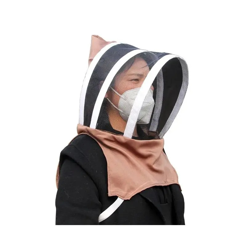 New Bee Hat Breathable Integrated Bee Fishing Closed Hat Full Set Thickened Mosquito and Bee Hat Be