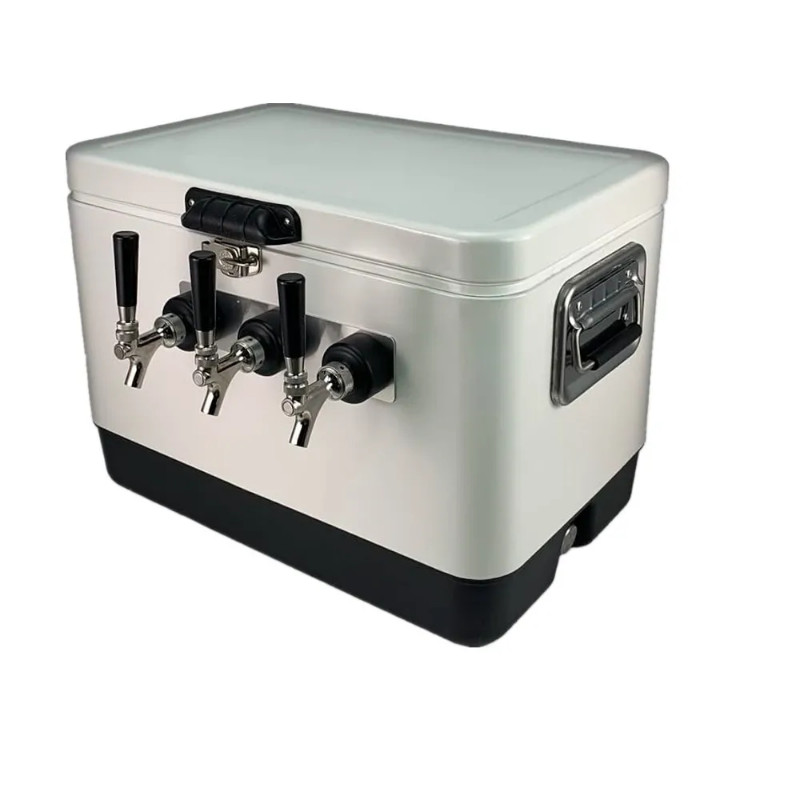 American Beverage 3 Faucet Keg Jockey Box Coil Cooler