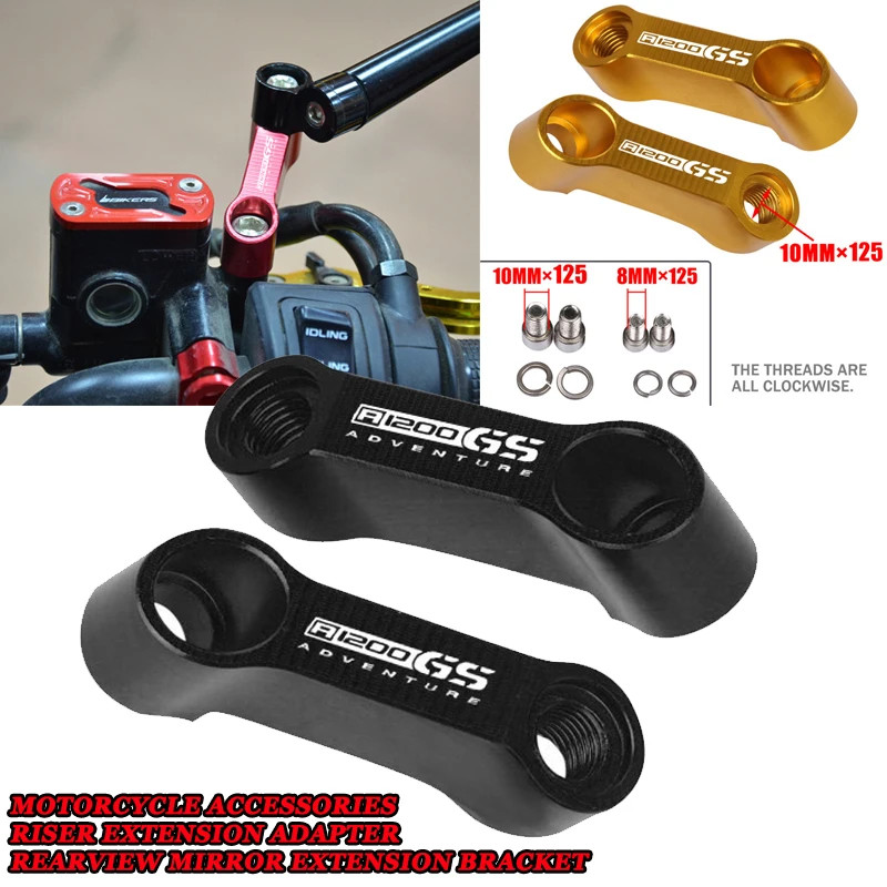 For BMW R1200GS R1200 GS R1200GS ADV R1200 GS Motorcycle Rearview Mirror Extender,Riser Extension A