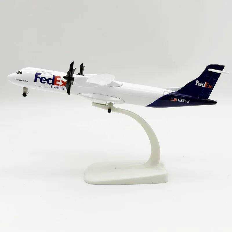 C JASON TUTU 20Cm Fedex Express ATR Aircraft Model Planel Airplane Diecast Metal Planes Collect Gif