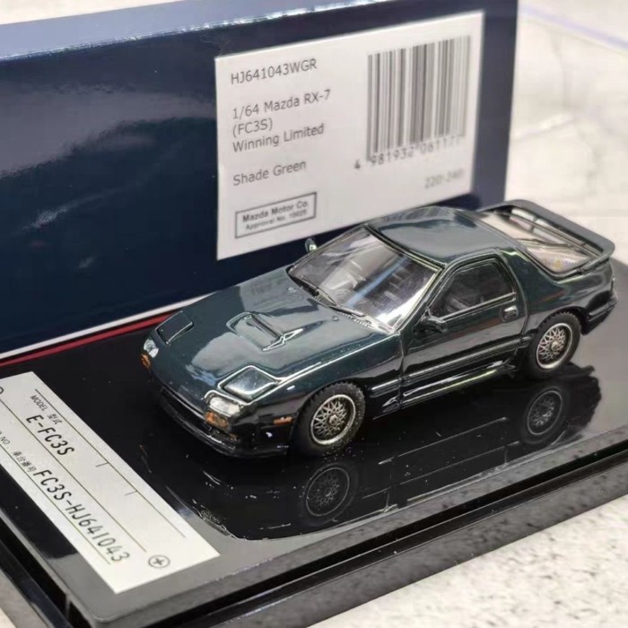 HobbyJapan Initial D 1: 64 RX-7 ตุ๊กตา FC3S RX7 EVO3 EVO4 โมเดลรถโลหะผสม