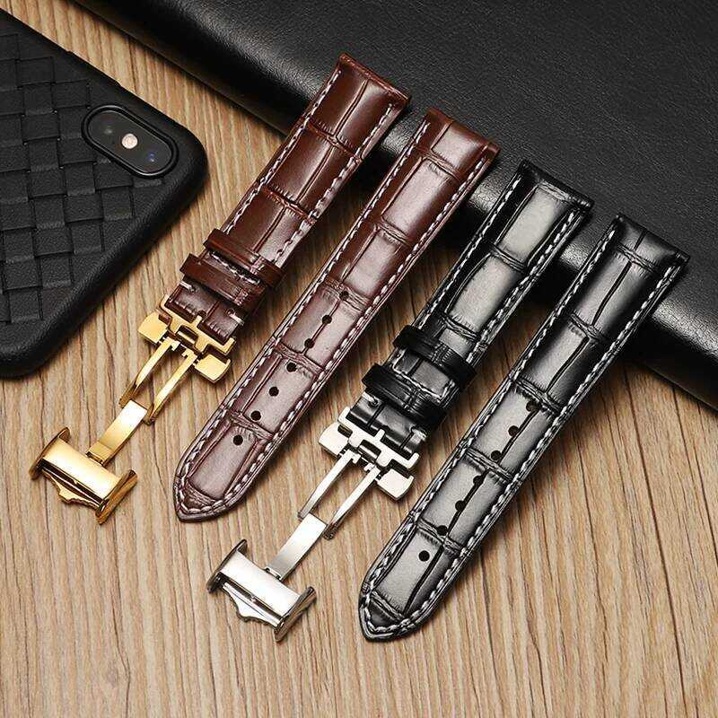 Longines ใช้ได้กับสายนาฬิกาหนังแท้ของ สำหรับผู้ชายและผู้หญิง รุ่น L2 Master Collection Moon Pha