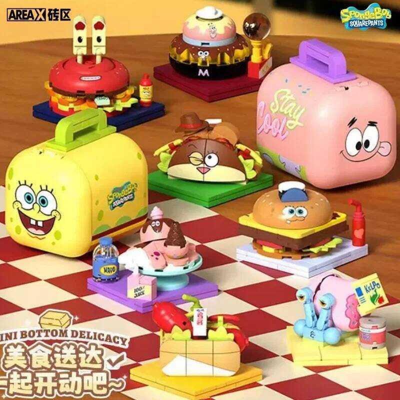 C Area-X Spongebob Squarepans Bikini Boom Food Express Building Bloc Bikini Boom Day Assembly Model