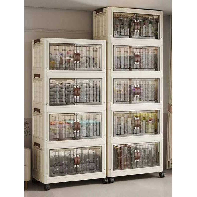C Large Capacity Multifunction Folding Storage Cabinet Dustproof Wardrobe Closet Organizer Easy-To-