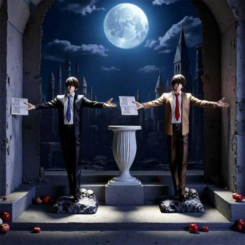 C In Stock Anime Death Note Yagami Light Kira Figure, Classic Standing Ver. Boxed Model Toy, Collec