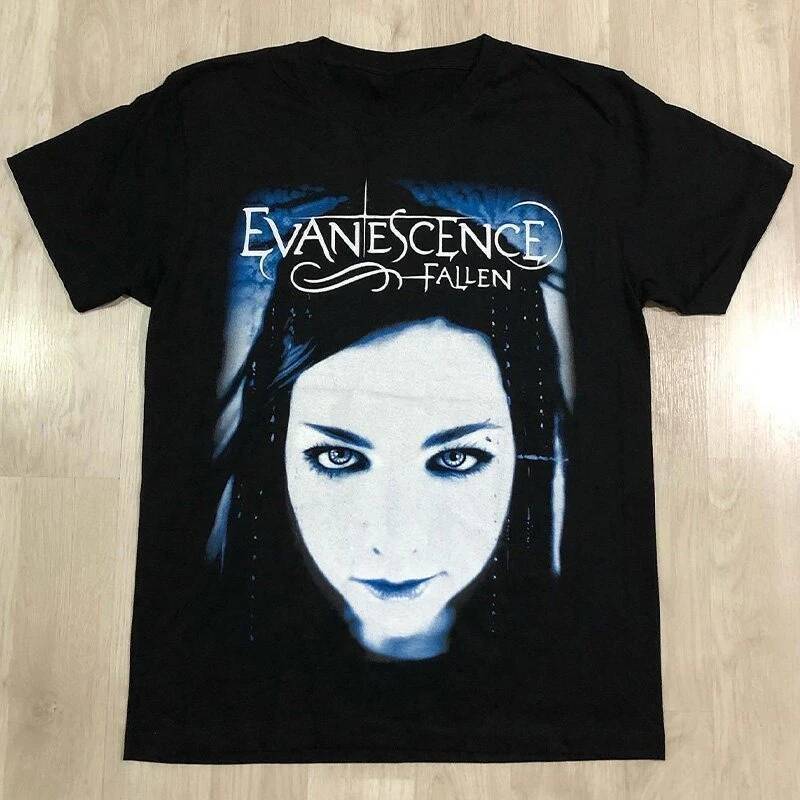 Evanescence - เสื้อยืดแขนสั้น Heavy Metal Dystopian Rock American Hip Hop สําหรับผู้ชาย