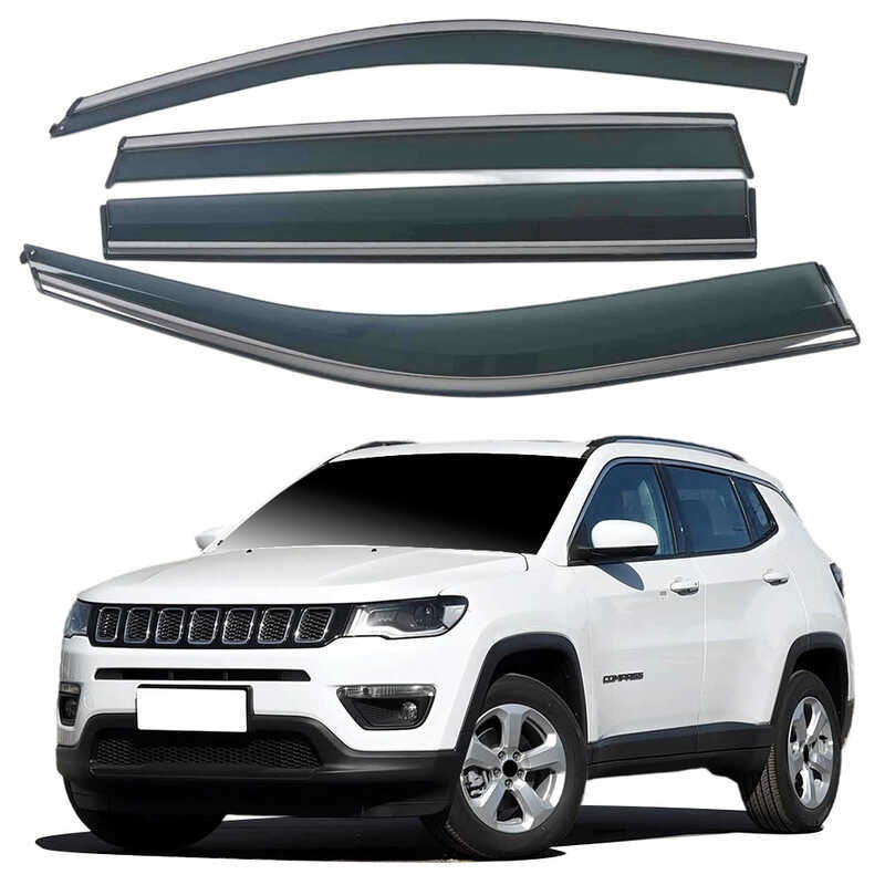 เหมาะสําหรับ Jeep Guide 17-25 หน้าต่างพิเศษพร้อมแถบสว่าง Sunny Rain Block หน้าต่างด้านข้าง Deflector