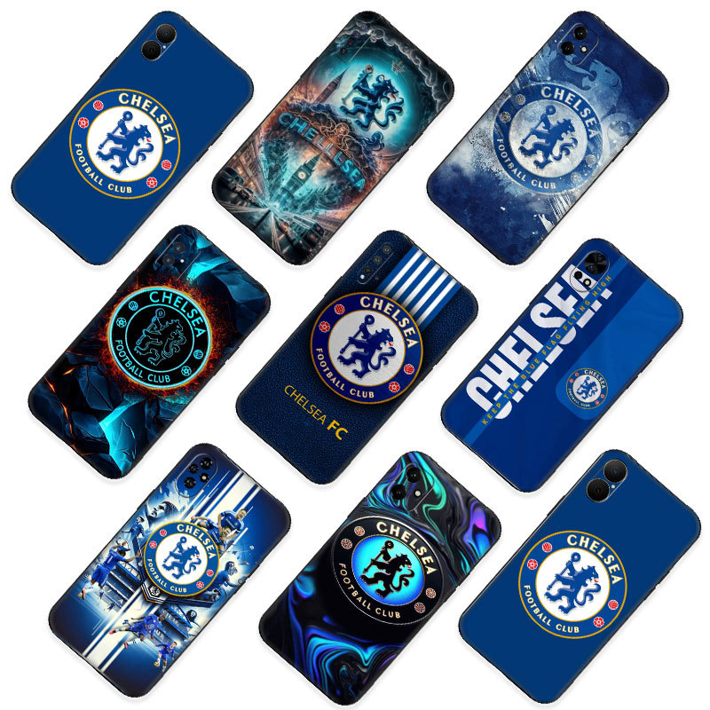 สําหรับ Huawei Nova 2i 2 Lite 3 3i 4E 5i 5T 7 SE 8i Y61 10 เชลซีฟุตบอล Club zc.5 TPU ซิลิโคนสีดํานุ่
