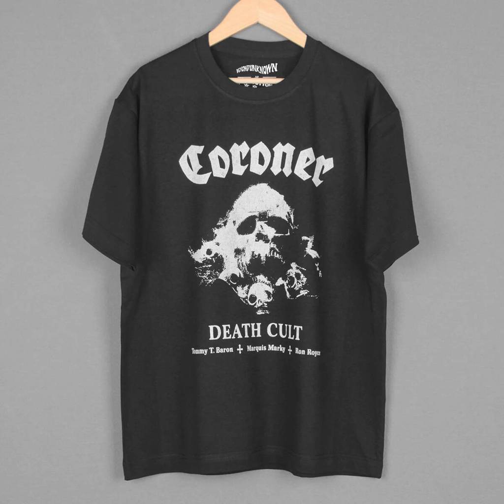 Coroner เสื้อยืด Death Cult 80S ความเร็ว Heavy Thrash โลหะ Vektor Voivod Anniilator ล้างผ้าฝ้ายผู้ชา