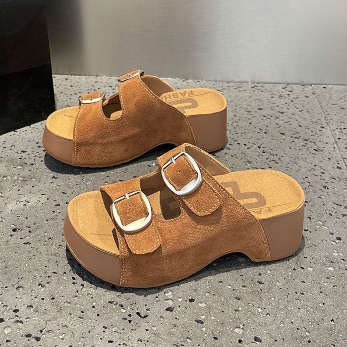 ใหม่รองเท้า Birkenstock หนาSoled All-Match รองเท้าแตะรองเท้า Birkenstock