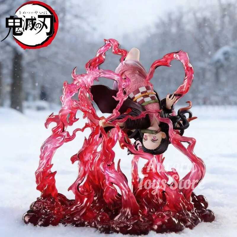 C Anime Demon Slayer Figure Kamado Nezuko Action Figures Pvc Collection Model Toys For Children Gif