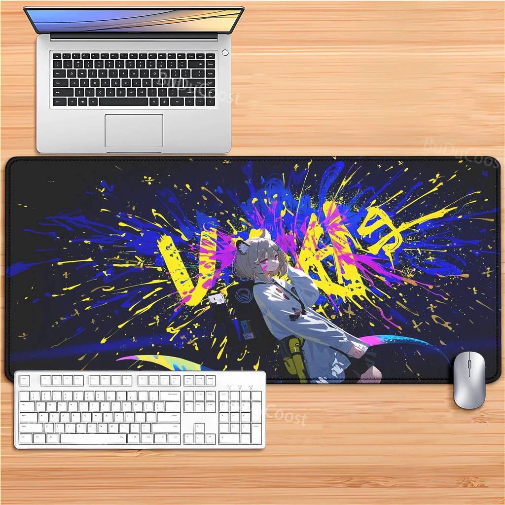 Arknights แผ่นรองเมาส์ Pc อุปกรณ์เสริมสําหรับเล่นเกมคอมพิวเตอร์อะนิเมะ mousepad ยาง Mausagepad Deskm
