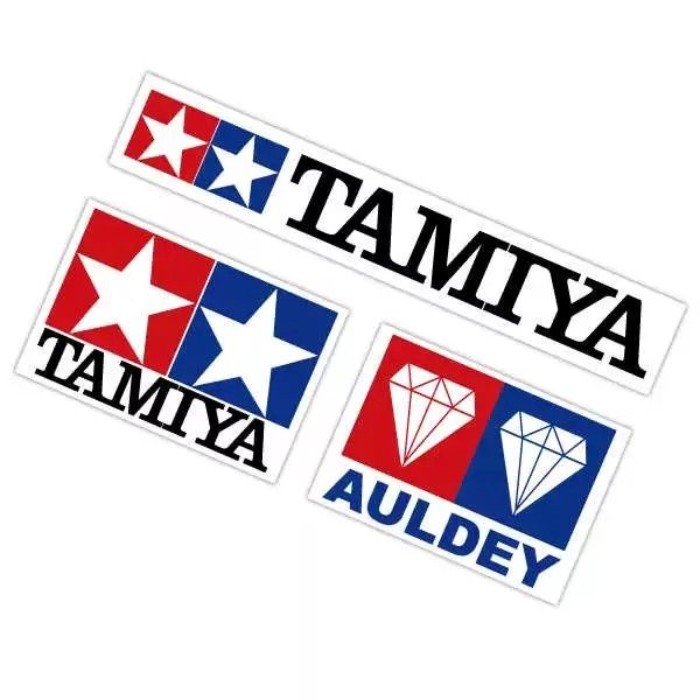 สินค้าใหม่ TAMIYA TAMIYA รถสติกเกอร์สี่ล้อรุ่นรถสติกเกอร์ Scratch Blocking Double Diamond รถตกแต่งสต