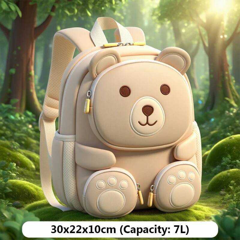 C 3D Bear School Backpack For Boys Kindergarten Kids School S For Children Girls Casual Toddler Boo