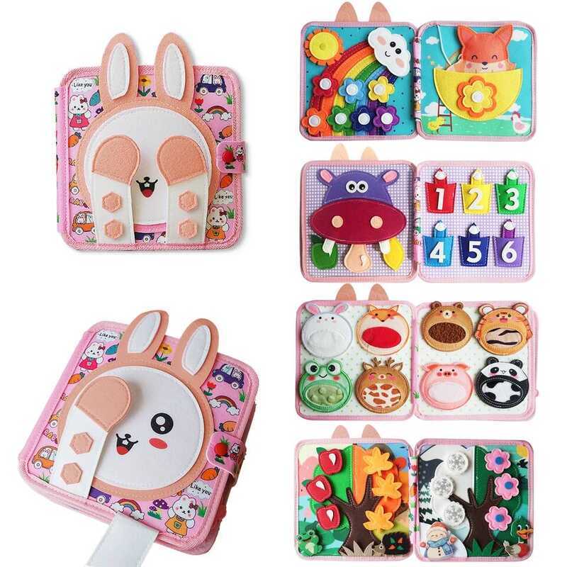 C Busy Toddler Montessori Toys, Toddler Travel Toys, Eduional Activity Boo, Birthday Gifts For Boys